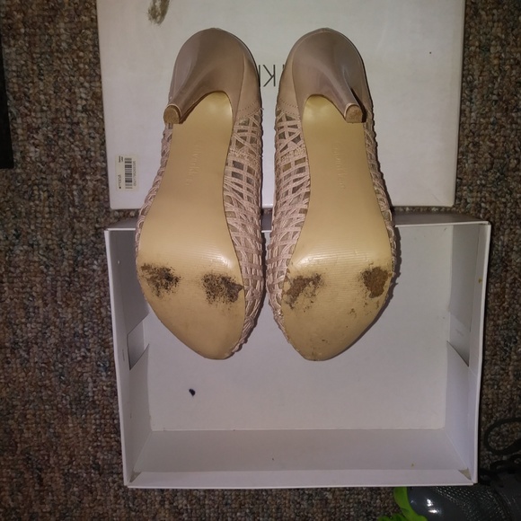 Calvin Klein Sz 8 Platform Shoes Worn 2x - Picture 3 of 5